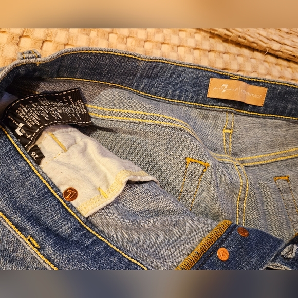 7 for All Mankind Vintage Straight Jeans Size 28 - Picture 2 of 3